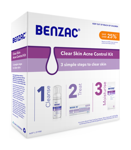 Benzac Clear Skin Acne Control Kit