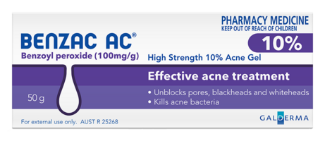 Benzac AC High Strength 10% Acne Gel