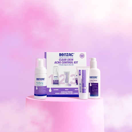 Benzac 3 Step Clear Skin Acne Kit