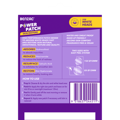 Benzac Power Patches Skin Restore