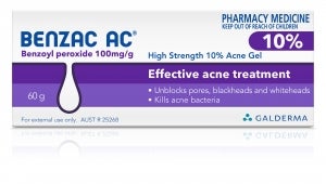 Benzac AC acne treatment gel 10% 60g